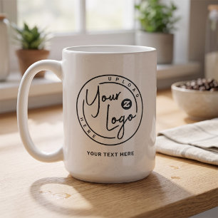 Caneca De Café Logotipo Empresarial Personalizado