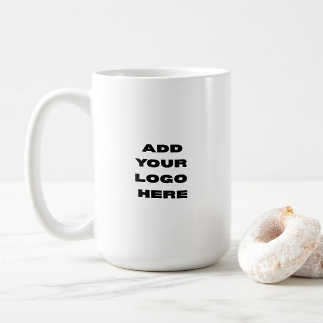 Caneca De Café Logotipo Empresarial Personalizado (Com Donut)