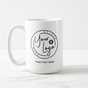 Caneca De Café Logotipo Empresarial Personalizado