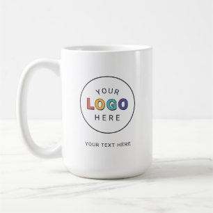Caneca De Café Logotipo Empresarial Personalizado