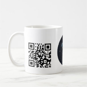 Caneca De Café Logotipo Empresarial Personalizado com código QR