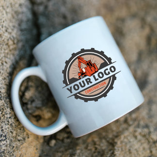 Caneca De Café Logotipo Empresarial Personalizado de Duas Cores