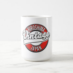 Caneca De Café Logotipo estilo vintage de Hiroshima Japão Café Tw