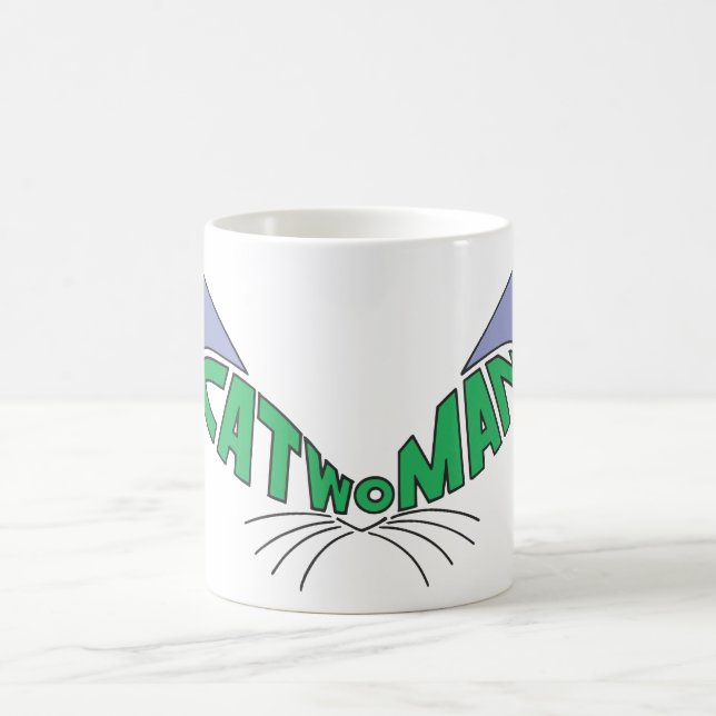 Caneca De Café Logotipo feminino verde (Centro)