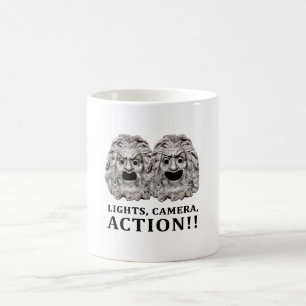 Caneca De Café Logótipo gráfico de conceito em ação