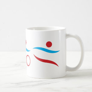 Caneca De Café Logotipo legal moderno Triathlon