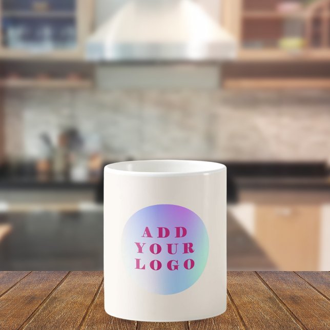 Caneca De Café Logotipo moderno da Beige Business (Criador carregado)