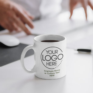 Caneca De Café Logotipo Moderno Elegante Verde SWAG para funcioná