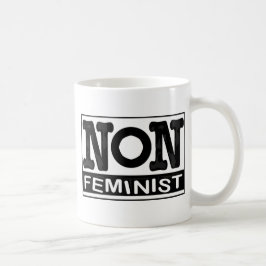 Caneca De Café Logotipo não-Feminista clássico