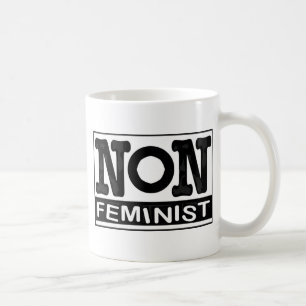 Caneca De Café Logotipo não-Feminista clássico