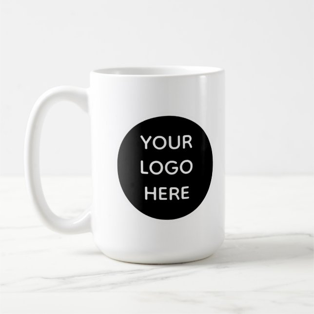 Caneca De Café Logotipo Personalizado da Empresa (Esquerda)