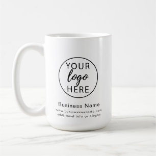 Caneca De Café Logotipo Personalizado de Empresa Comercial