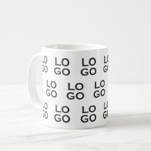 Caneca De Café Logotipo Personalizado de Empresa ou Negócio em Br