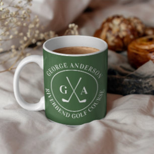 Caneca De Café Logotipo Personalizado de Taco de Golfe Café com M