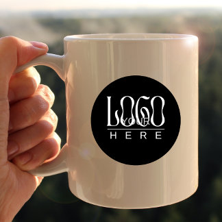 Caneca De Café Logotipo Personalizado Moderno Simples para Empres