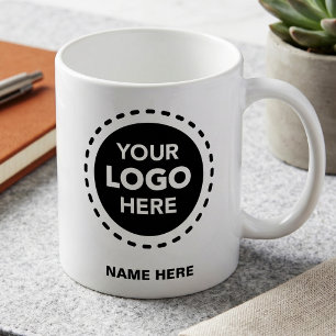 Caneca De Café Logotipo Personalizado - Presente de Integração pa