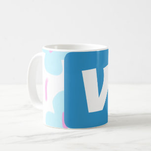 Caneca De Café Logotipo personalizado simples e elegante aqui na