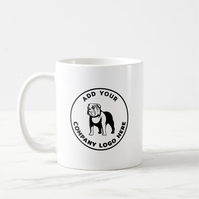 Caneca De Café Logotipo Personalizado Simples para Negócios (Esquerda)