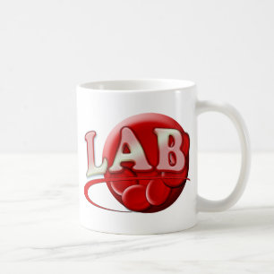 CANECA DE CAFÉ LOGOTIPO RBC MLT LABORATORY SWOSH - CLÍNICA MÉDI