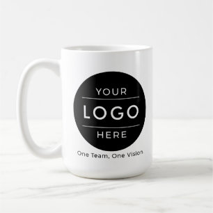 Caneca De Café Logotipo & Slogan Personalizados para Empresas em