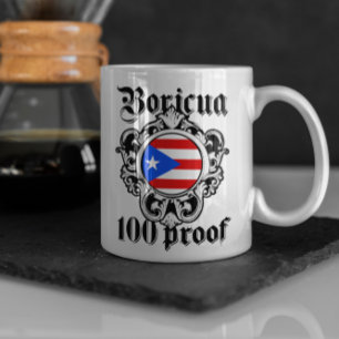 Caneca De Café Logotipo surpreendente de Porto Rico Boricua Taino
