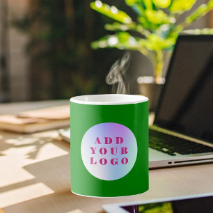Caneca De Café Logotipo verde da Floresta
