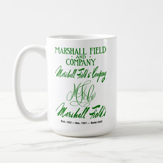 Caneca De Café Logotipos do Marshall Field (Esquerda)