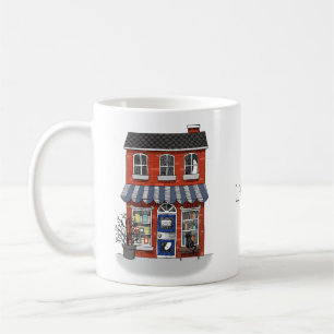 Caneca De Café Loja de Livros Assombrada Fantasmas Fofos Nome Per