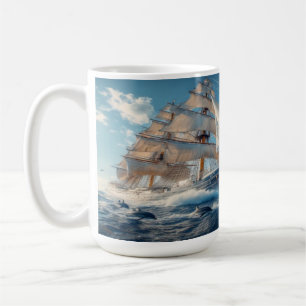 Caneca De Café Loja de Navegação John B Tall Ship v4.0