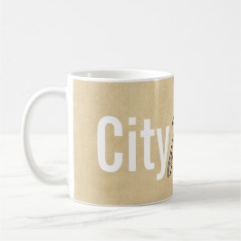 Caneca De Café Loja personalizada da bicicleta da cidade