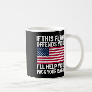 Caneca De Café Loja Utopia Sport EUA Se Esta Bandeira O Ofende Eu