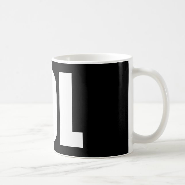 Caneca De Café LOL (escuro) (Direita)