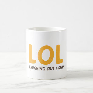 Caneca De Café LOL - Rindo alto