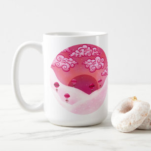 Caneca De Café Lolipps e nuvens bonito