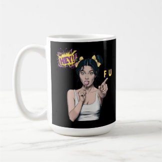 Caneca De Café Lollypop Popart Girl E FU