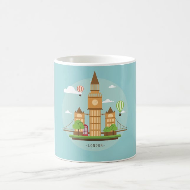 Caneca De Café London City Illustration (Centro)