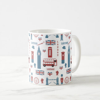 Caneca De Café London England Landmarks Big Ben English Flag