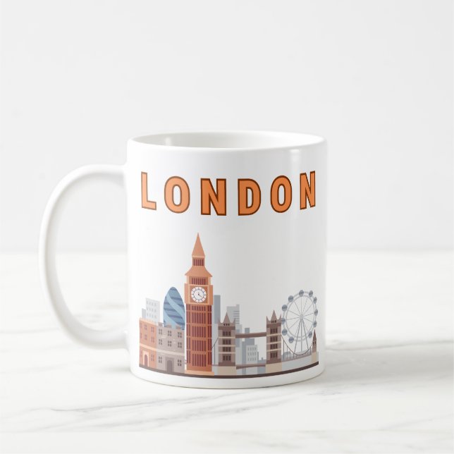 Caneca De Café London Skyline Mug (Esquerda)