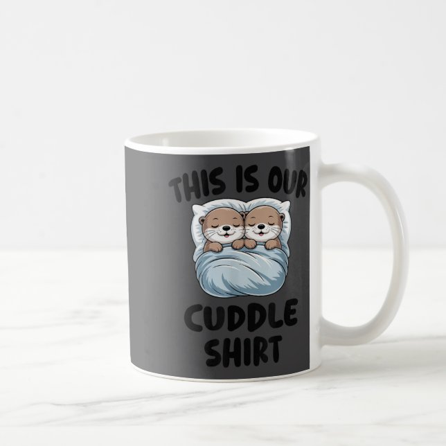 Caneca De Café Londras Fofas se Aconchegando Isso É Nosso Abraço  (Direita)