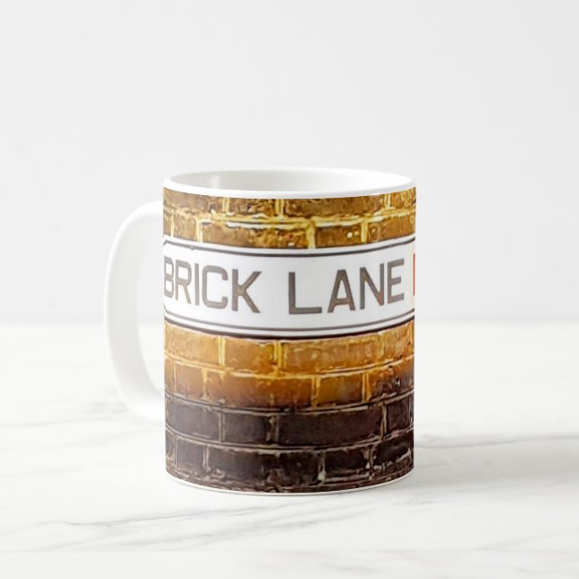 Caneca De Café Londres - Brick Lane (Frente Esquerda)