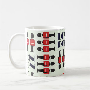 Caneca De Café Londres, soldados, padrão perfeito