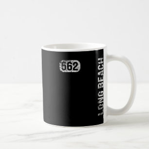 Caneca De Café Long Beach California 562 Area Code Retro