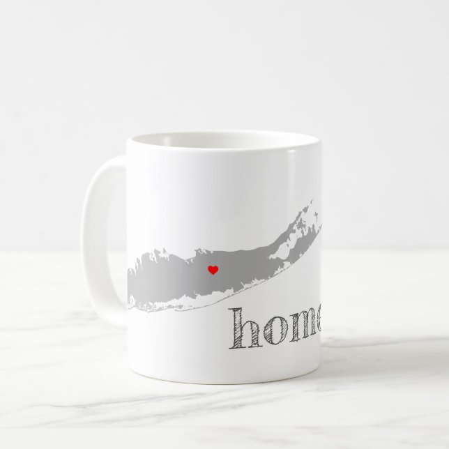 Caneca De Café Long Island New York Home (Frente Esquerda)