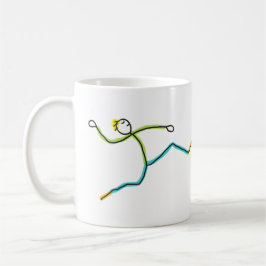 Caneca De Café Long Jump Stickman