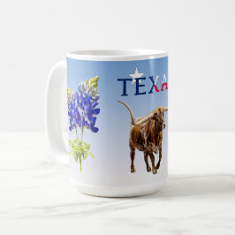 Caneca De Café Longhorn, Fort Wort, Old West, Mug