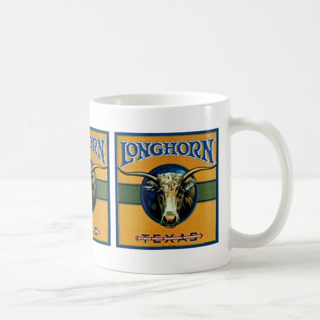 Caneca De Café Longhorn Texas (Direita)
