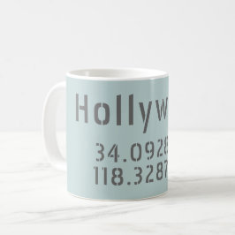 Caneca De Café Longitude do Hollywood Latitude