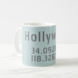Caneca De Café Longitude do Hollywood Latitude
