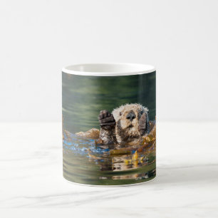 Caneca De Café Lontra do Mar de Onda