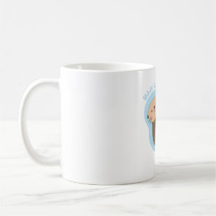 Caneca De Café Lontras Marinhas Cujas Mãos Sejam Seguradas, Feita